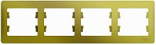 Рамка горизонтальная Systeme Electric Glossa 4-м. фисташковый картинка